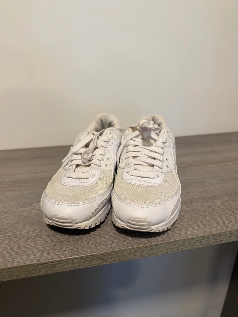 Nike White Low-Top Air Cushion Sneakers